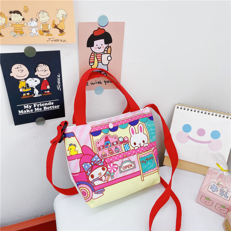 Cartoon Stella Lou children's bag anime cute net red canvas handbag Korean version casual children's messenger bag wholesale