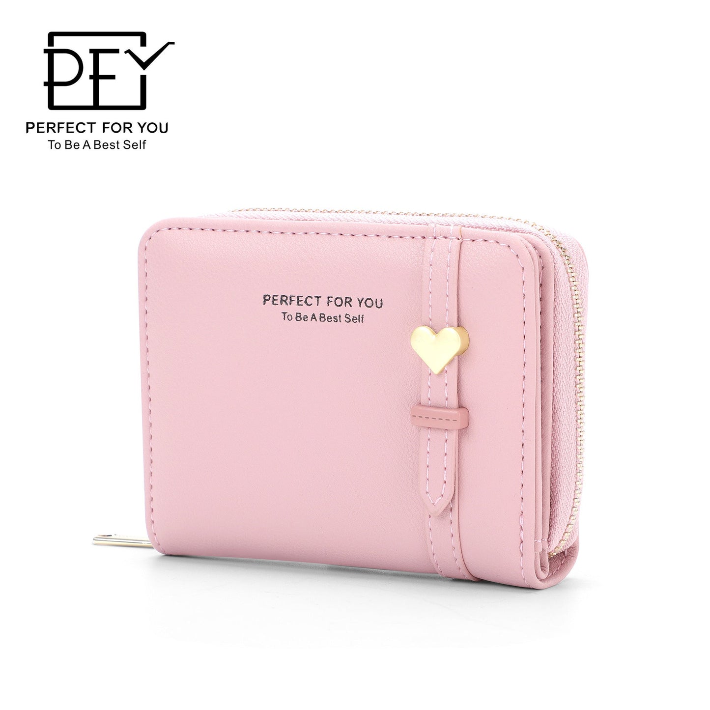 Wesson women's wallet short multifunctional zipper coin purse Japanese and Korean litchi pattern leather wallet student small wallet