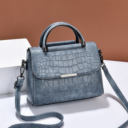 2024 autumn and winter Korean version new trend fashion middle-aged women's bag handbag retro crossbody shoulder small square bag one piece 