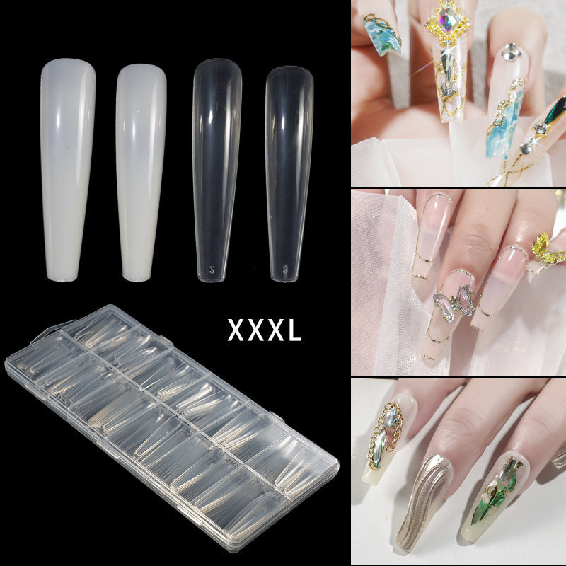 European and American extended wear nails 240 pieces in a box transparent nail extension nail full stickers ballet nail extension nail 