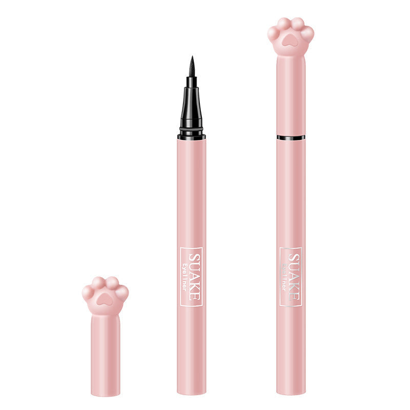 SUAKE cat claw eyeliner cool black quick-drying sweat is not easy to smudge makeup and lasts smoothly for beginners