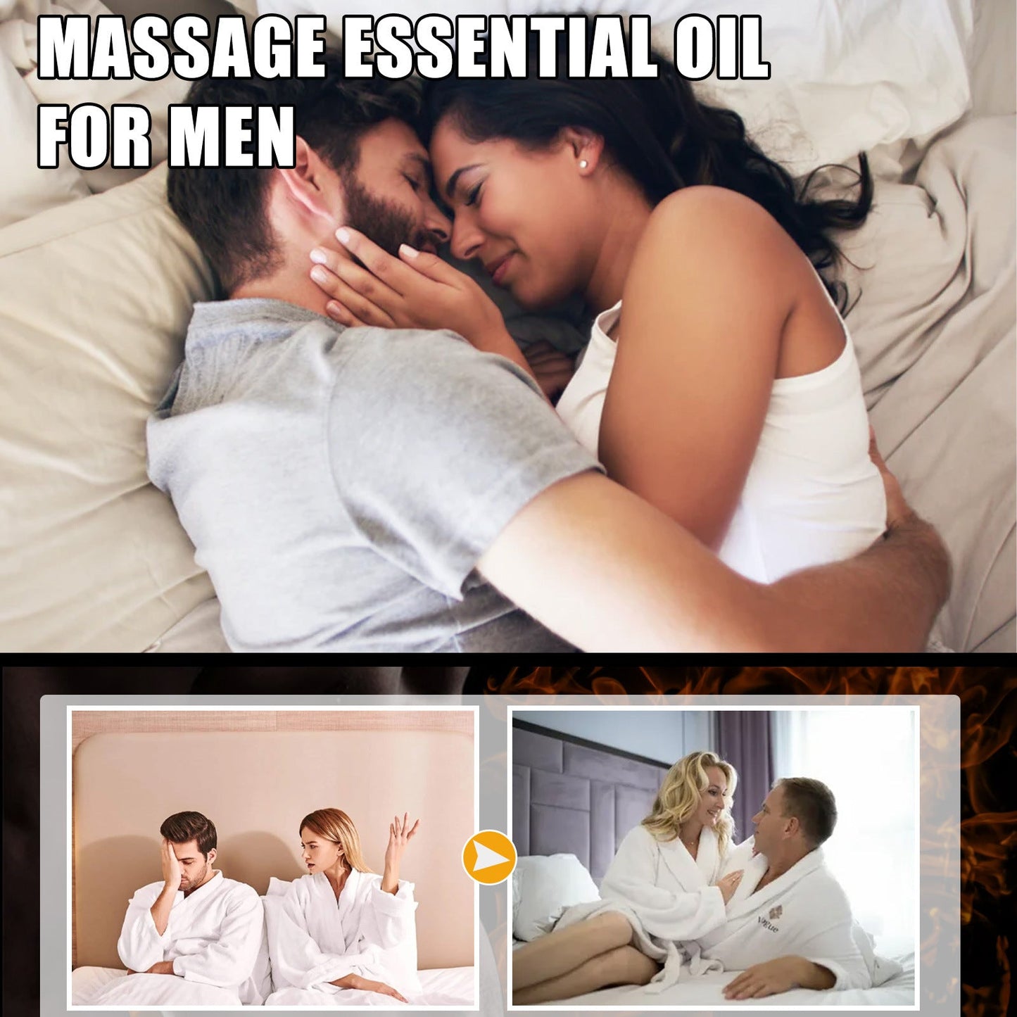 EELHOE Men's Massage Oil Essential Oil Men's Powerful Maintenance Massage Care Essential Oil Body Exercise Maintenance Essential Oil 