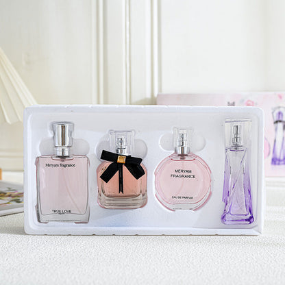 New classic women's four-piece perfume reverse Paris long-lasting fragrance elegant fresh floral and fruity fragrance perfume