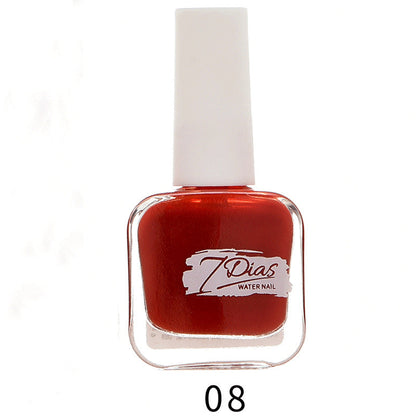 bk new 22 color ice transparent seven days water-based nail polish no baking long-lasting can not be peeled and pulled healthy no odor wholesale 