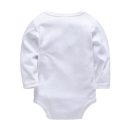 2024 Spring Casual Cartoon Cotton Baby Clothes Set Infant Long Sleeve Baby Clothes Children's Pants Set