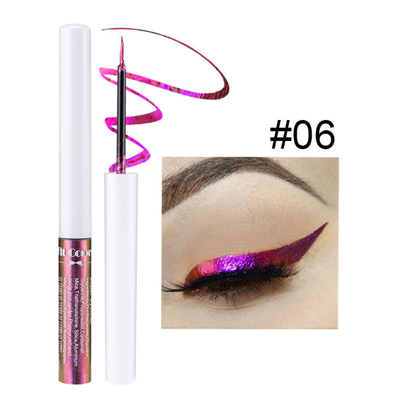 Fit Colors Optical Chameleon Liquid Eyeliner Light-Changing Color Stage Makeup Slim Pearlescent Liquid Eyeliner Cross-border