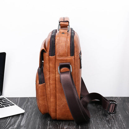 Men's bags business casual shoulder bags handbags tote bags men's bags shoulder bags small bags with multiple pockets