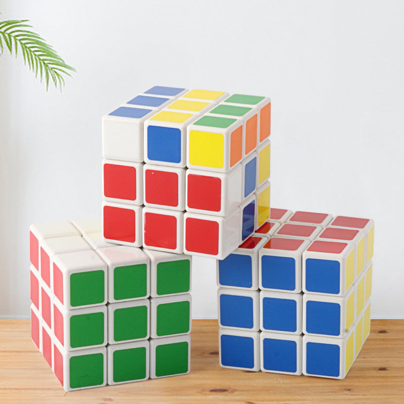 Nostalgic toys three-order magic cube color 5.7CM smooth speed twist send cheats game puzzle toys wholesale 