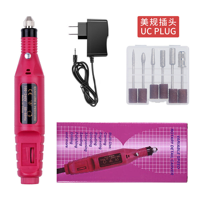 ប៉ូលាក្រចក mini electric nail polishing machine