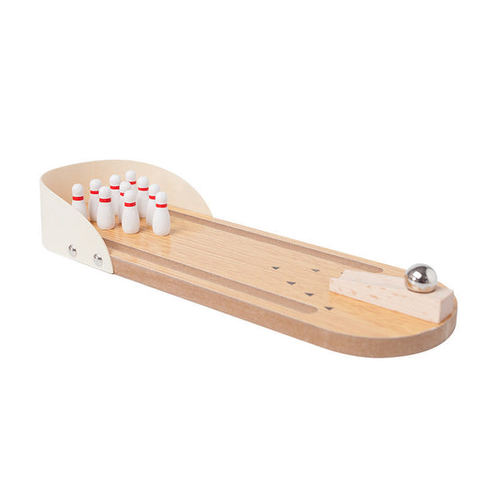 Children's educational wooden toys decompression mini bowling baby parent-child interactive tabletop rolling ball game