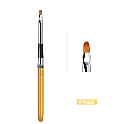 Cross-border nail art painting pen, pull-line pen, carved light therapy pen, multi-color metal pen holder, detachable cover brush set