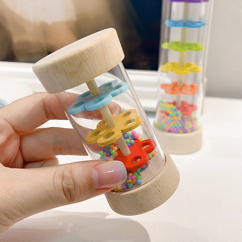 Children's early education music class rain sound tube Orff percussion instrument simulation sound tube rainbow hourglass educational toy