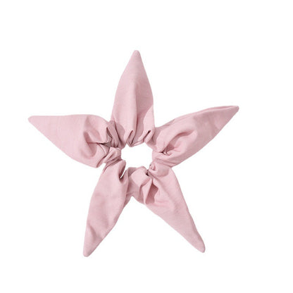 Amazon's new five-pointed starfish hair tie ponytail large intestine hair ring female European and American cartoon style head flower hair accessories female