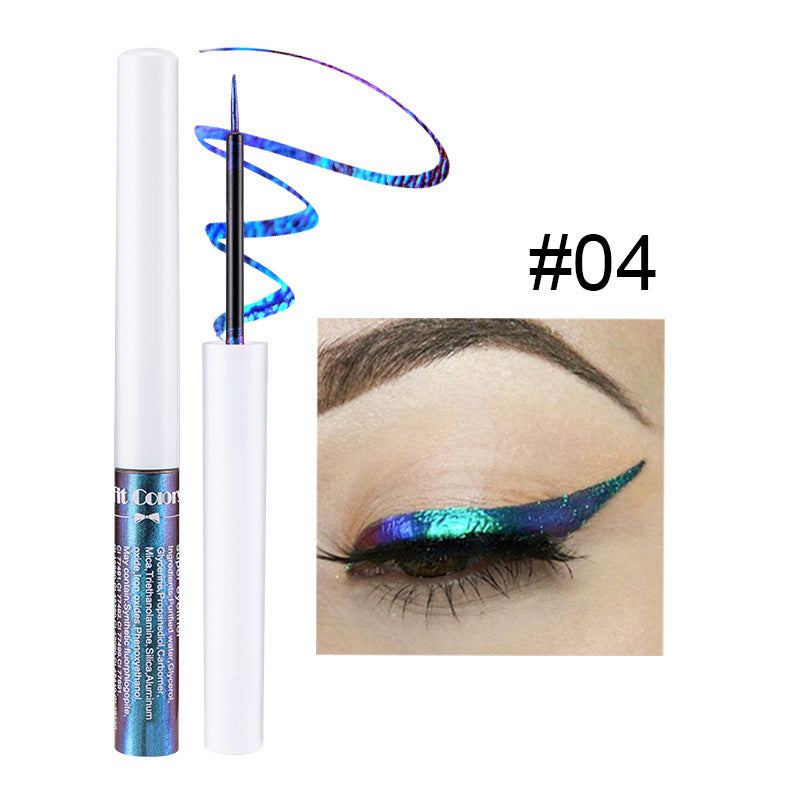 Fit Colors Optical Chameleon Liquid Eyeliner Light-Changing Color Stage Makeup Slim Pearlescent Liquid Eyeliner Cross-border