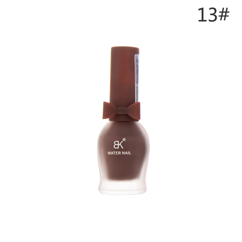 BK bow 30 colors matte matte whitening 7 days water-based nail polish no baking no odor can not be peeled wholesale