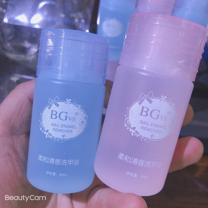 Cross-border BGve soft and fresh nail polish remover, gentle and non-damaging nail polish, capacity 60ml