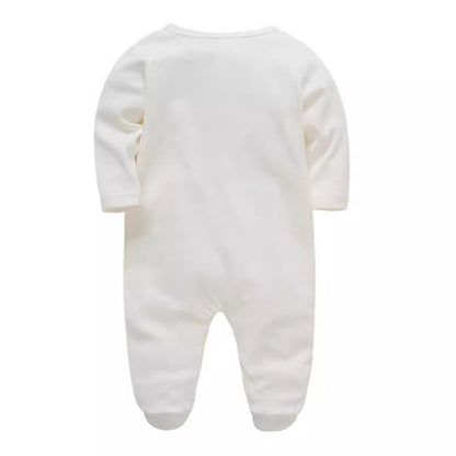 Manufacturers long sleeve baby clothes 2 pieces spring cotton boy infant jumpsuit foot cover jumpsuit cross-border 