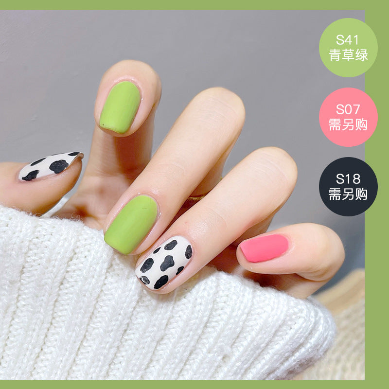 2023 new nail polish spring and summer color water-based matte nail polish cannot be peeled off and dried naturally, suitable for pregnant women