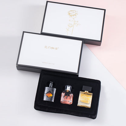 Liberty Water Reversal Paris Black Opium Perfume Strong Fragrance Women's Light Fragrance Long-lasting Three-piece Gift Box Live Streaming Hot Sale 