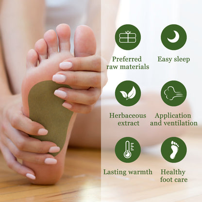 South Moon Mugwort Foot Patch ធ្វើអោយប្រសើរឡើងនូវចរន្តឈាម និងកាត់បន្ថយភាពតានតឹងក្នុងរាងកាយ កាត់បន្ថយ និងថែរក្សាជើង 