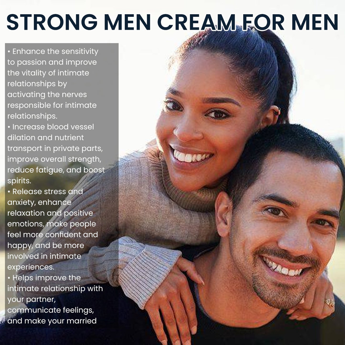 North Moon Men's Care Cream Relieves Stress, Body Fatigue, Anxiety, Increases Happiness, Relaxes Mood Cream 