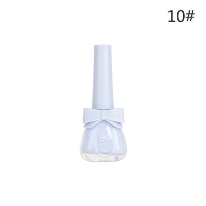 Water-based nail polish no baking quick drying tearable set nude transparent odorless long-lasting peelable cross-border nail polish