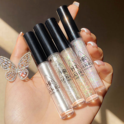 Han Ruxing Diamond Eyes Streamer Eyeshadow Pearlescent Flash Tear Makeup Eyeshadow Waterproof Not Easy to Remove Eye Makeup Brightening Liquid 