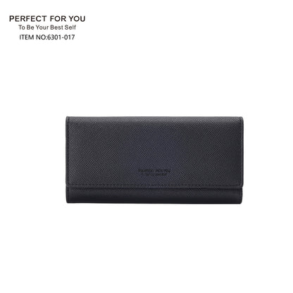 perfect for you wallet women's long PU simple fashion accordion large capacity clutch wallet 