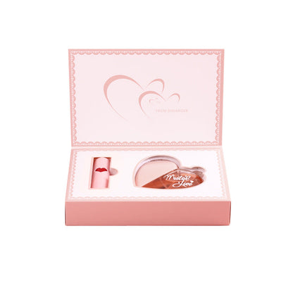 តារាម៉ូដែលក្តៅសាច់ Dixiang'er First Love Paris Pink Love Perfume Lipstick Gift Box មានក្លិនក្រអូបជាប់បានយូរ បោះដុំពីវៀតណាម 