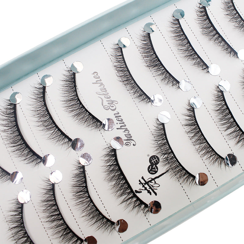 Dancing Princess False Eyelashes Fairy Natural Thick Curled 10 Pairs Mixed Set Grafting