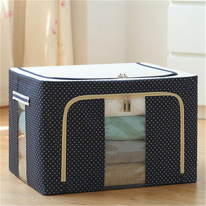 Clothes Storage Box Box Basket Artifact Household Fabric Folding Wardrobe Toy Organizing Bag Dormitory Storage Box 