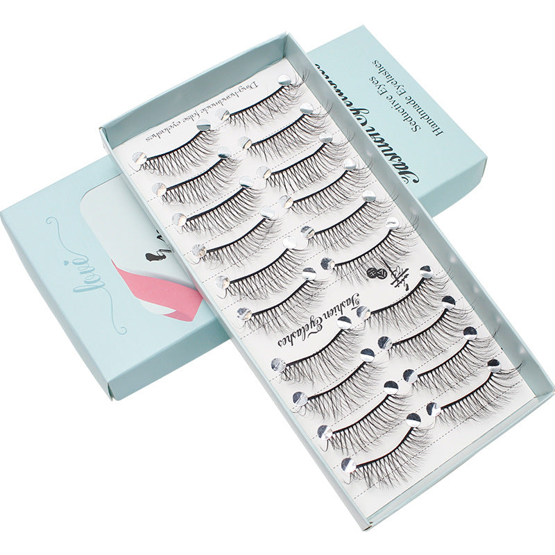 Dancing Princess False Eyelashes Fairy Natural Thick Curled 10 Pairs Mixed Set Grafting