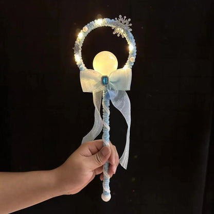 តwand twist wand handmade glitter glowing cartoon magic wand toy