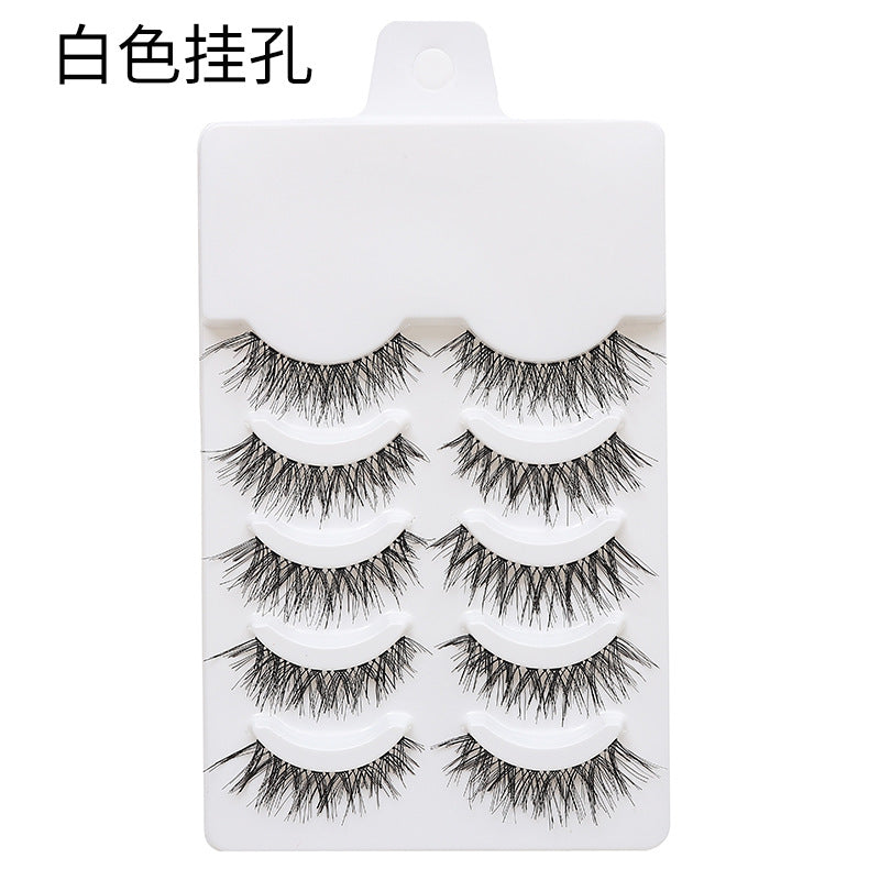 Dingsen cross-border supply false eyelashes factory 5 pairs of eyelashes natural style COS little devil eyelashes cartoon