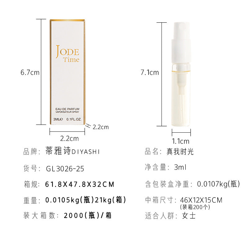 Internet celebrity fragrance 3ml trial pack perfume women's perfume Q version test tube perfume sample wholesale cheap substitute big brand perfume 