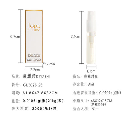 Internet celebrity fragrance 3ml trial pack perfume women's perfume Q version test tube perfume sample wholesale cheap substitute big brand perfume 