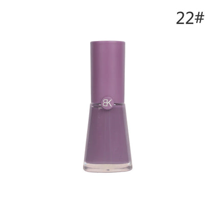 bk summer whitening 7 days 38 colors no baking long-lasting water-based nail polish 9.5ml non-peelable pure color macaron 