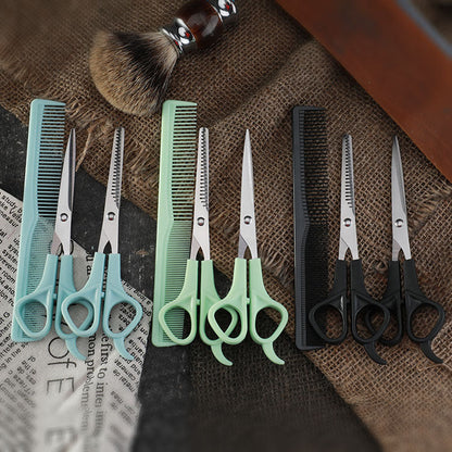 Children's baby hair cutting scissors set bangs teeth scissors flat scissors comb pet grooming tools hairdressing scissors set