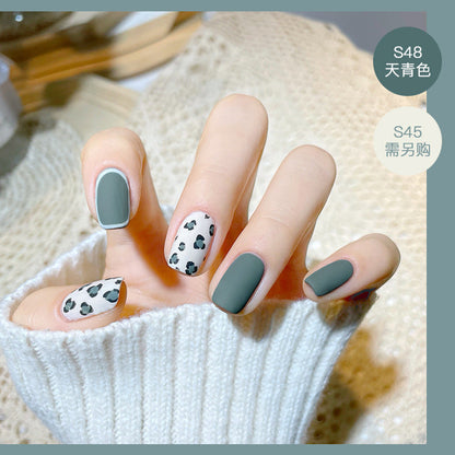 2023 new nail polish spring and summer color water-based matte nail polish cannot be peeled off and dried naturally, suitable for pregnant women