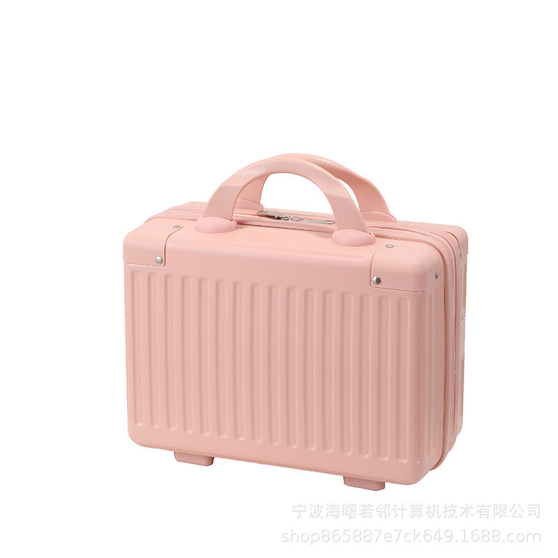 14 inch luggage cosmetic bag suitcase female bridesmaid gift small lightweight travel document mini storage box 