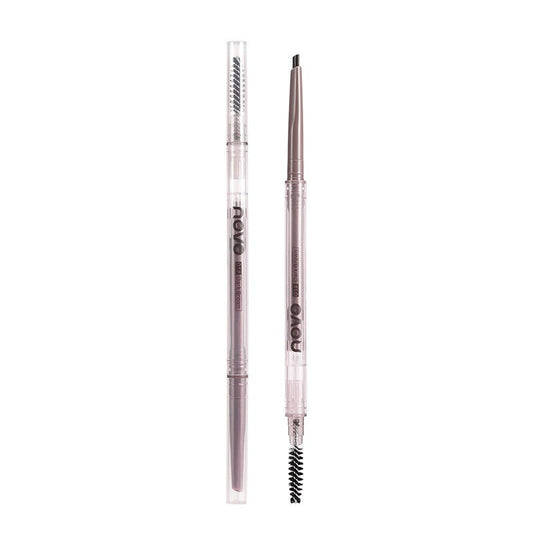 NOVO small oval double-head eyebrow pencil with eyebrow brush natural color lasting machete extremely fine waterproof and sweat-proof fine wholesale