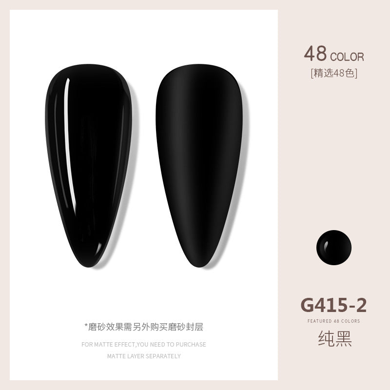 Nail polish gel cherry pure black pure white ice translucent piece Barbie phototherapy nail polish gel nail salon nail polish gel