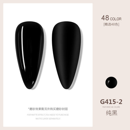 Nail polish gel cherry pure black pure white ice translucent piece Barbie phototherapy nail polish gel nail salon nail polish gel