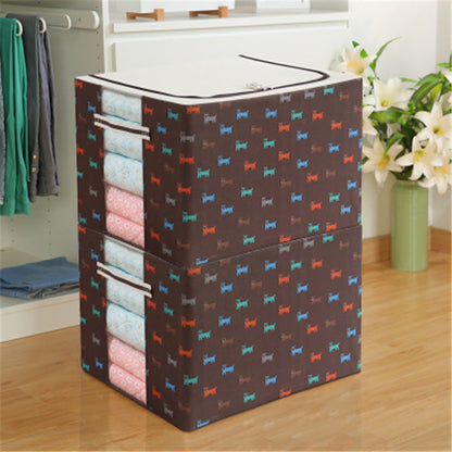 Clothes Storage Box Box Basket Artifact Household Fabric Folding Wardrobe Toy Organizing Bag Dormitory Storage Box 