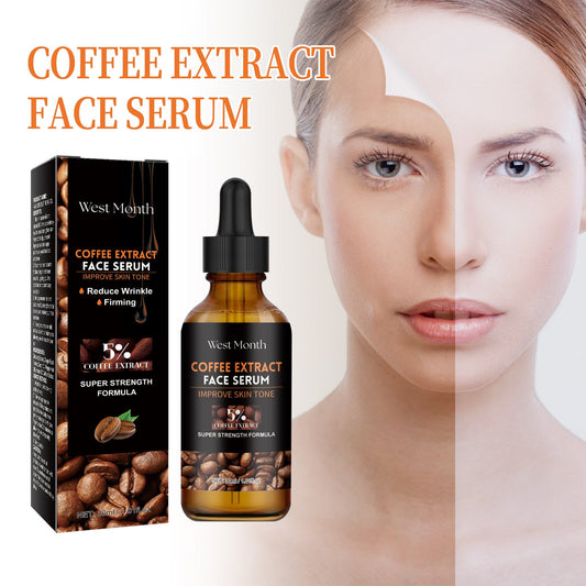 West Month Caffeine Facial Essence បំបាត់ស្នាមអុចខ្មៅនៅលើផ្ទៃមុខ បង្រួមរន្ធញើស និងបំពេញជាតិទឹក 