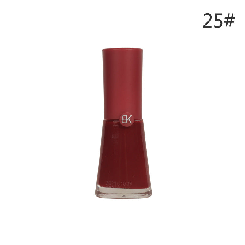 bk summer whitening 7 days 38 colors no baking long-lasting water-based nail polish 9.5ml non-peelable pure color macaron 