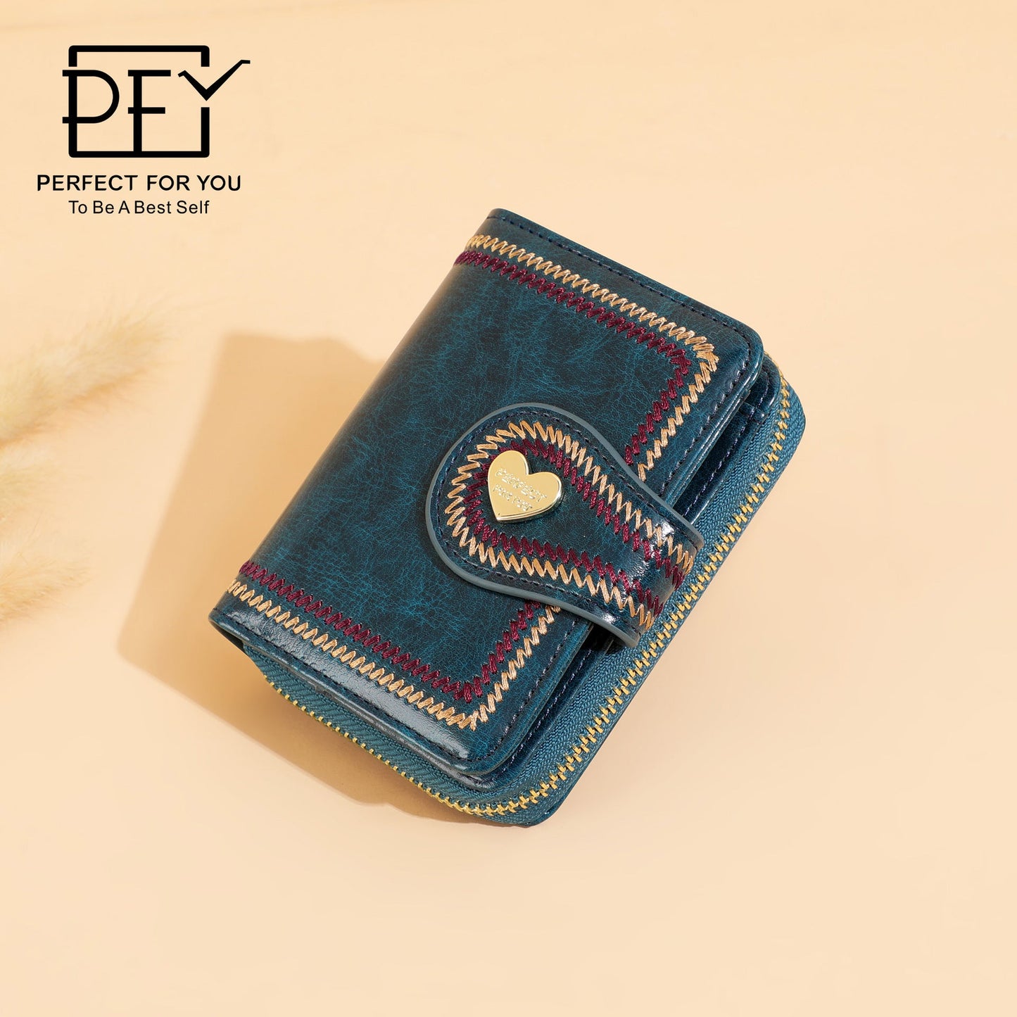 Perfect For You Women's Coin Purse Fashion Short Bi-fold Wallet Simple Ultra-thin Card Holder ins Wallet 