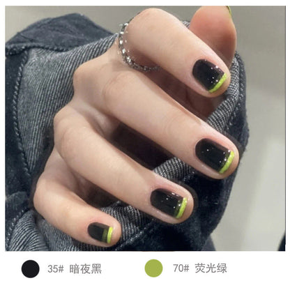 2023 European and American sealing layer does not fade nail color high gloss printing neutral manicure nail polish can be torn off without baking female