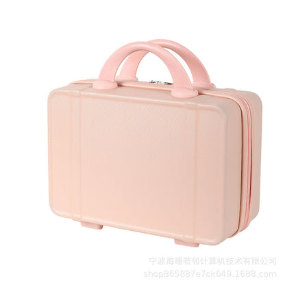 14 inch cosmetic bag personalized fashion mini travel case small ladies suitcase light short distance travel bag wholesale 