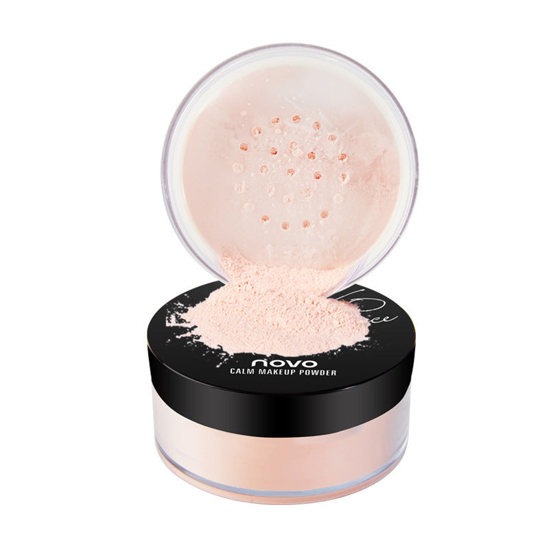 NOVO371 mineral skin-friendly makeup setting powder control. Oil-proof and sweat-proof brightens skin tone matte loose powder honey powder makeup wholesale 